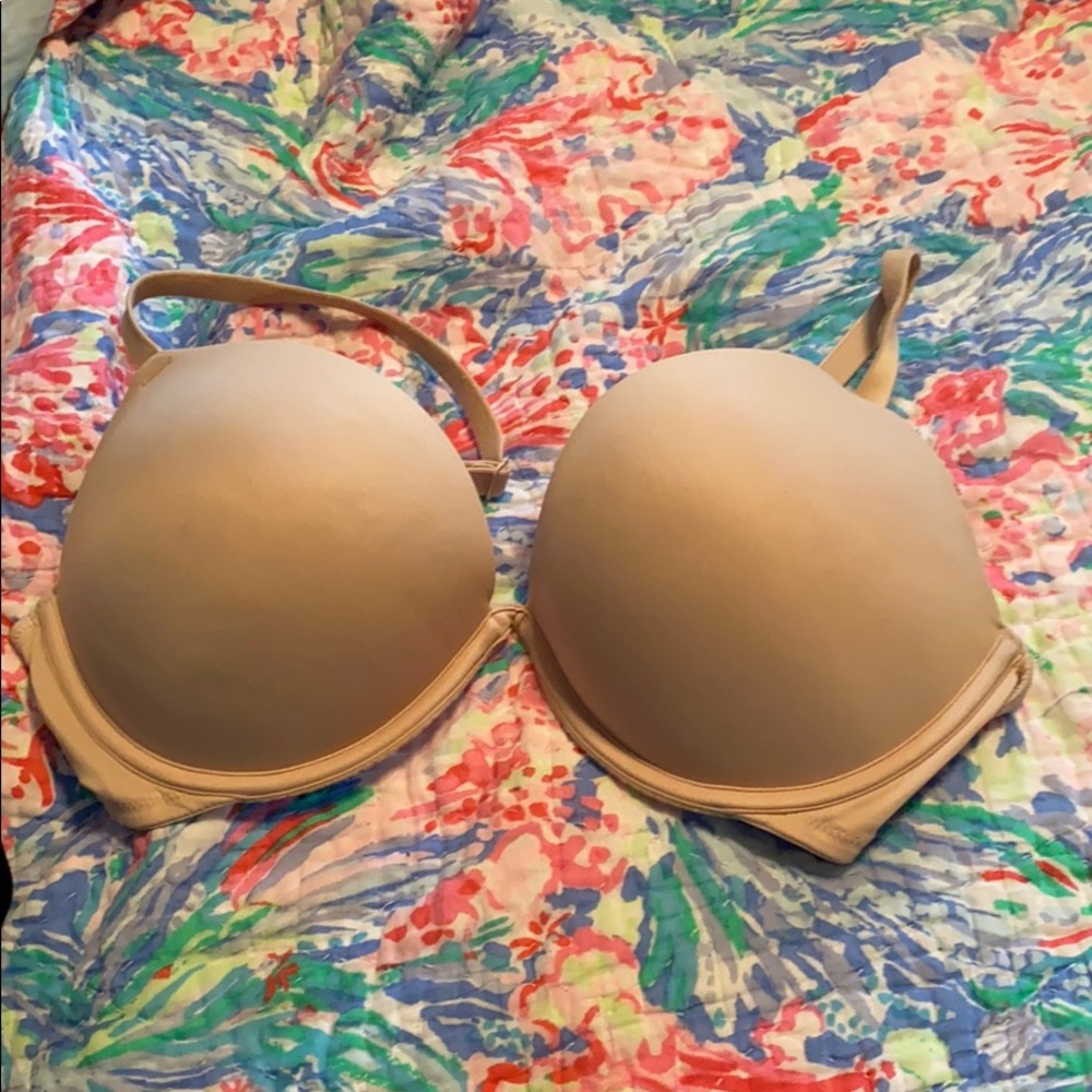 Pink push up bra